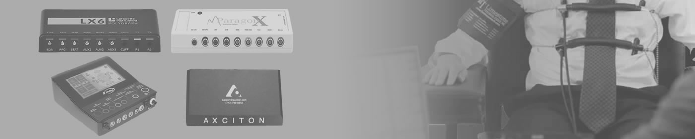 Restrained institutional image representing various polygraph instruments