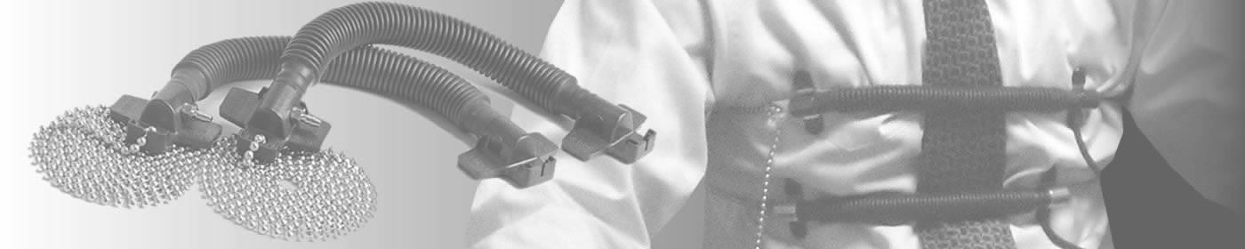 Restrained institutional image representing polygraph respiratory sensors