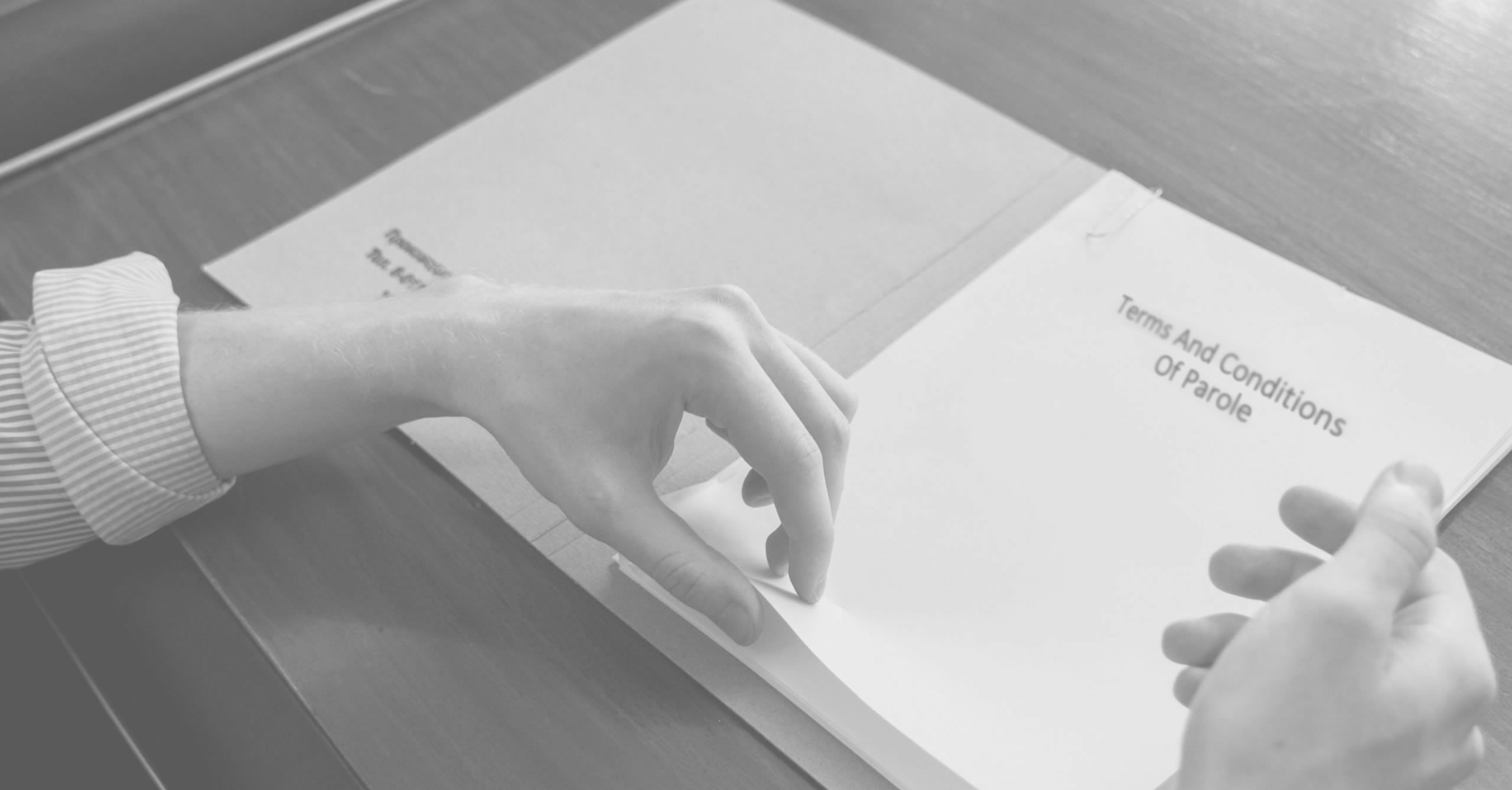 Restrained institutional image representing post conviction polygraph examination work